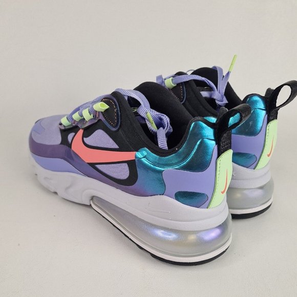 Nike Air Max 270 React Purple Gry Running Women Sneakers Shoes - Picture 8 of 14